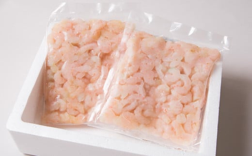 北海道羽幌産 冷凍むき甘えび 1kg（500g×2パック）