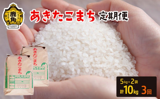 令和6年産 【定期便】秋田県鹿角市産 あきたこまち 10kg×3ヶ月／計30kg【豊田農園】 精米 米 お米 こめ コメ 県産米 国産米 ギフト お中元 お歳暮 ふるさと 返礼品 秋田 あきた 鹿角市 鹿角 送料無料 342408 - 秋田県鹿角市