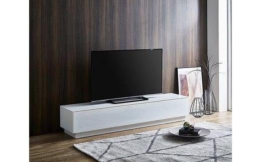 【開梱設置】テレビ台 ルーチェ ガラスタイプ 幅150-200cm TV ホワイト 白 テレビボード TV台 TVボード ローボード 家具