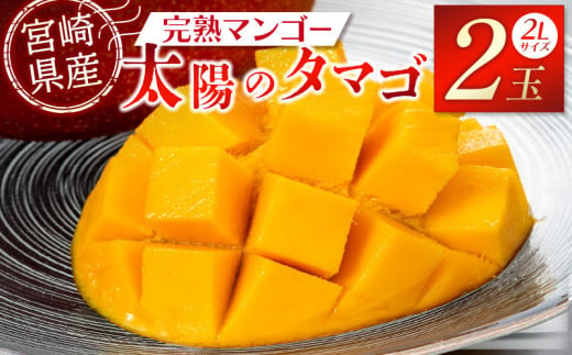 宮崎特産品　宮崎県産完熟マンゴー　太陽のタマゴ　2L×2個_M275-004