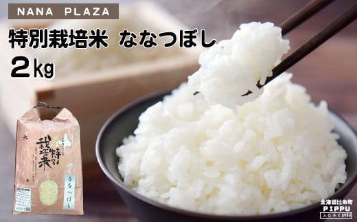 新米先行予約【2024年産】ぴっぷ町ナナプラザ　特別栽培米ななつぼし　２㎏