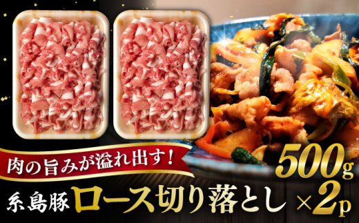 糸島豚 ロース 切り落とし 1kg 糸島市 / ヒサダヤフーズ 豚肉 豚 