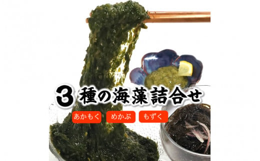 もずく、めかぶ、あかもく３種の海藻詰合せ 1028981 - 兵庫県兵庫県庁