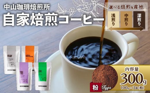 【粉】自家焙煎コーヒー 浅煎り エチオピア 300g (各100g × 3袋)  珈琲 飲料 ドリンク アウトドア キャンプ おうち時間 ホットコーヒー アイスコーヒー プレゼント オフィス 1343233 - 京都府京都府庁