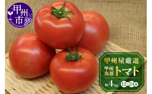 甲州高原トマト 4kg【2024年発送】B-405