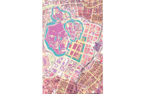 北九州市の地図情報会社のゼンリンが作る「地図ぬり絵額絵 東京(キャビネ)」