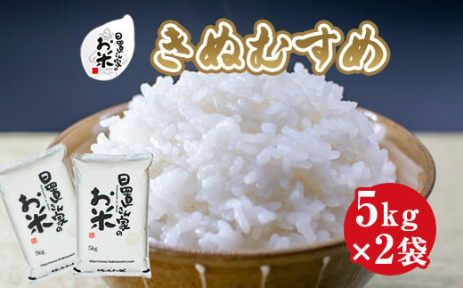 １７６．日置さん家のお米「きぬむすめ」5kg×2袋【無洗米・2024年産】