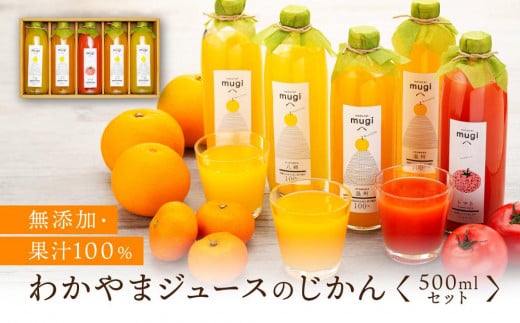 無添加・果汁100％わかやまジュースのじかん　500ｍｌセット 761727 - 和歌山県和歌山市