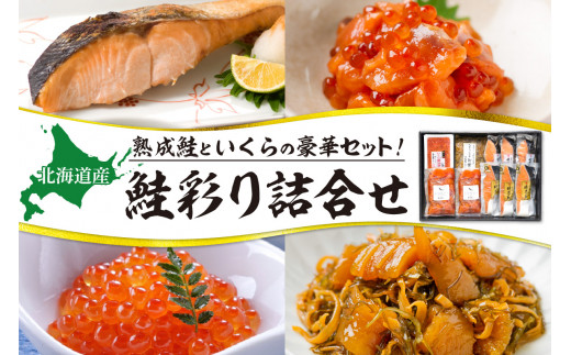 鮭乃丸亀 北海道産の熟成鮭といくらの豪華セット! 鮭彩り詰合せ