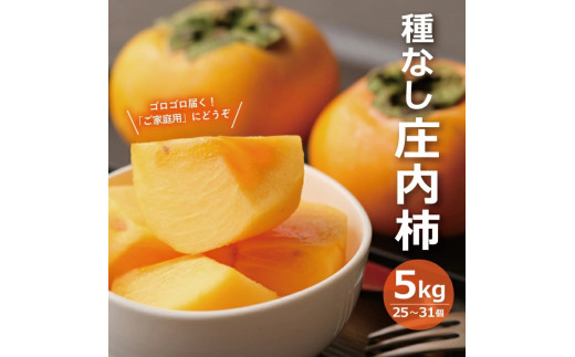 SA2099　庄内柿(種なし柿)　約5kg(25～31玉入)