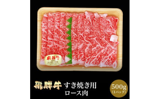 「肉の芸術品」飛騨牛すき焼き用（ロース肉）500g 220983 - 岐阜県中津川市