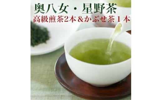 【新茶】星野村の八女茶 飲み比べ3本セット 460847 - 福岡県大川市
