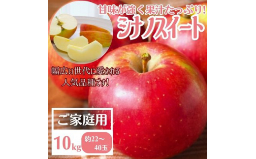 ＜先行受付＞りんご シナノスイート家庭用10kg【1494507】