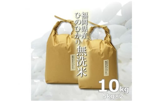 無洗米 10kg 福岡県産 ひのひかり 米