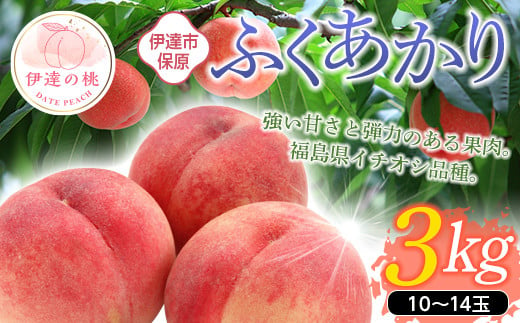 福島の桃 ふくあかり 3kg（10～14玉） 【あかい果樹園】 先行予約 フルーツ 果物 もも モモ momo F20C-900