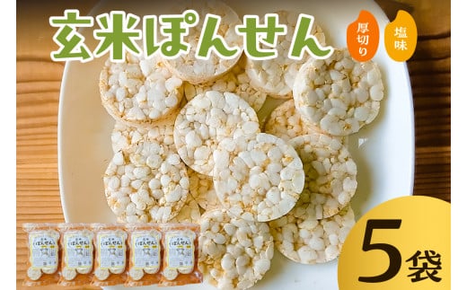 玄米ぽんせん(厚切り･塩味)30g入り5袋セット mi0100-0001-2 1309642 - 千葉県南房総市