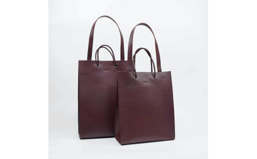 【トートバッグ（L）】2way Tote bag Large　カラー：Wine 1313056 - 栃木県栃木市