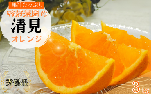 [先行予約]秀優品 清見オレンジ 3kg [S〜3Lサイズ混合][2025年3月中旬から4月中旬頃に順次発送]/みかん 清見 和歌山 フルーツ 有田 果物 オレンジ 甘い ジューシー