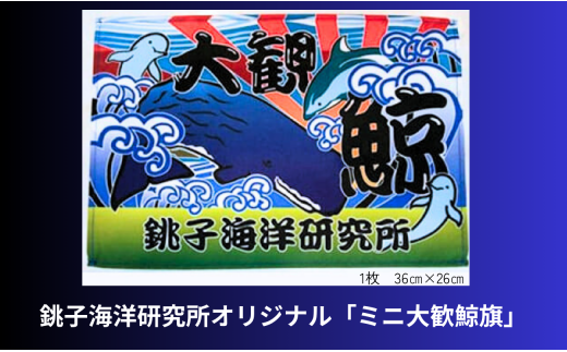 銚子海洋研究所オリジナル「ミニ大歓鯨旗」 479437 - 千葉県銚子市