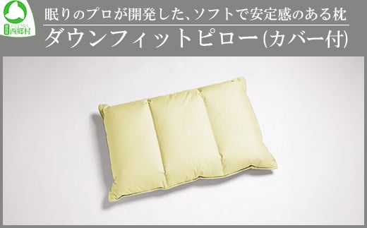 眠りのプロが開発した、ソフトで安定感のある枕　　ダウンフィットピロー（カバー付）　【07461-0088】 1307483 - 福島県西郷村