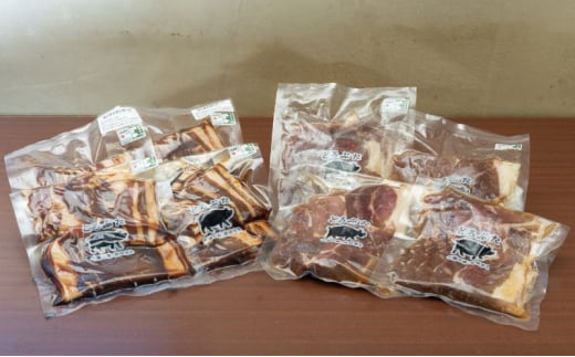 [№5749-1370]十勝の森放牧豚　どろぶたの豚丼ジンギスカンセット
