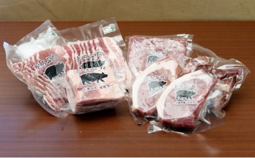 [№5749-1365]十勝の森放牧豚　どろぶたのお肉詰め合わせセット