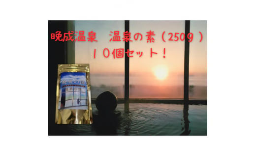 晩成温泉　温泉の素　250g×10個セット【1448939】