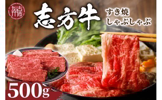 選べる配送月★[6月発送]志方牛しゃぶしゃぶ・すき焼(500g)[ 牛肉 おすすめ 切り落とし 鍋 セット しゃぶしゃぶ すき焼き 牛肉 冷凍 国産 送料無料 肉 プレゼント お取り寄せ 美味しい ][2401A00204-06]