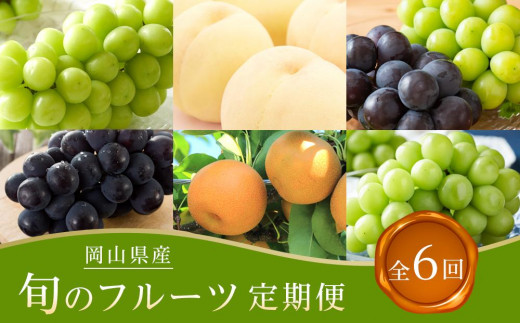【全6回コース】岡山県産　旬のフルーツ定期便