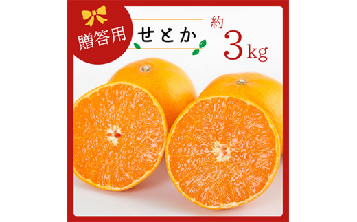 コウ果樹園の「柑橘の大トロ　せとか3kg」＜C33-1＞【1269378】