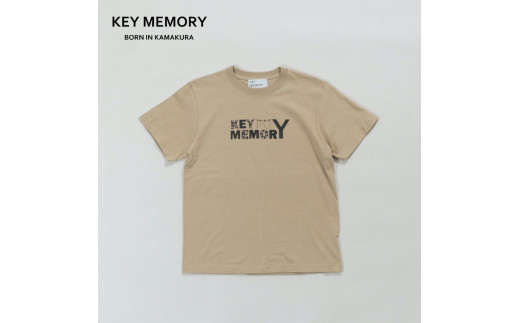 《1》【KEYMEMORY 鎌倉】フラワーロゴTシャツ BEIGE 1312227 - 神奈川県鎌倉市