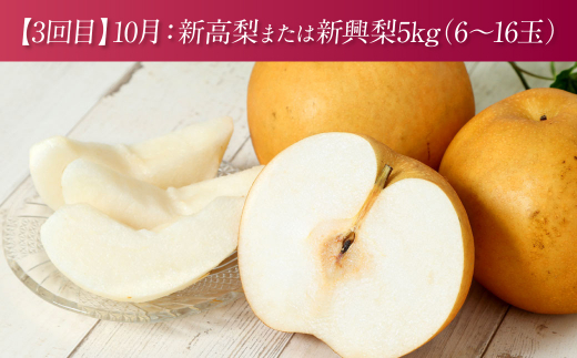 新高梨は糖度が高い品種です。新興梨の果肉はやわらかくて適度な甘さとやさしい酸味が味わえます。