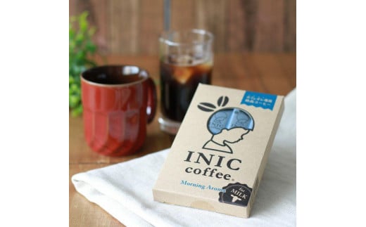 カフェオレ スティック INIC coffee モーニングアロマ 12本 粉末 スティックコーヒー 極上 本格的 持ち運び オフィス 個包装 砂糖不使用 イニック インスタントを超える味
