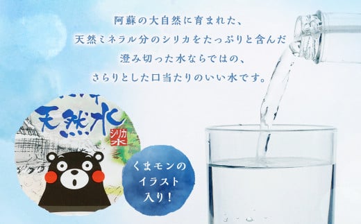 熊本 天然水 (くまモンシリカ天然水) 2L×6本 合計12L