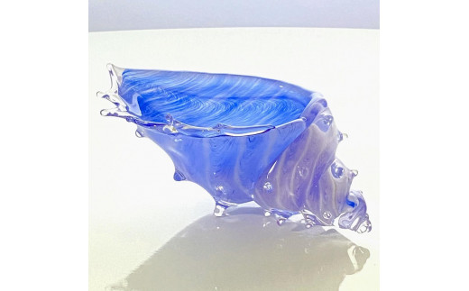 貝の形のガラスの器、青い海の「シェルの器」 1338648 - 東京都中野区