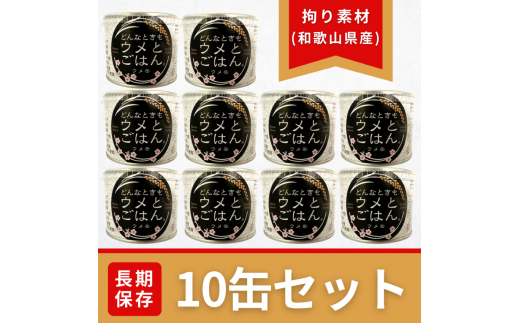 L371　どんなときもウメとごはん ウメ缶（10缶入り） 1347562 - 和歌山県和歌山県庁