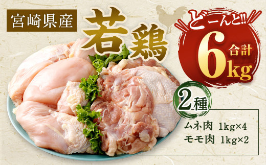 ＜【2025年12月発送】宮崎県産若鶏6kgセット＞