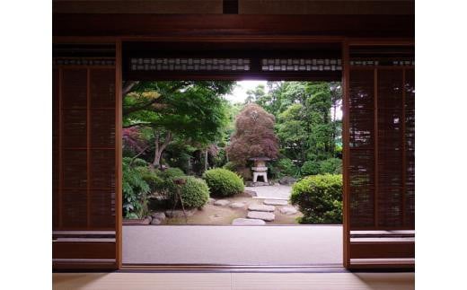 丹徳庭園一棟貸し　ペア宿泊券（金土日祝1泊） ／ 露天風呂 日本庭園 枯山水 貸し切り 埼玉県