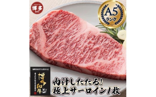 肉汁したたる 極上 サーロインステーキ 1枚 200g 博多和牛A5ランク