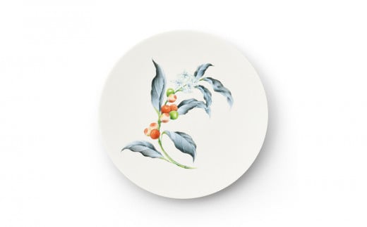 [伊万里焼/畑萬陶苑]Restaurant MAISON(Paris)φ23.5cm Plate[Coffee cherry]