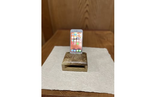 1627 銘木の響 スマートフォン用木製スピーカー (キハダ) 小 1389873 - 鳥取県鳥取市