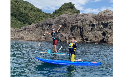 【兵庫・新温泉・SUP】陸では出会えない景色を！日本遺産諸寄でSUP体験！ペアチケット 1352551 - 兵庫県新温泉町