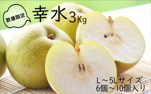 柴沼梨園の梨（幸水）3kg