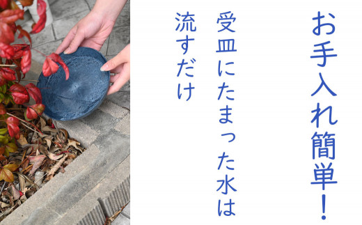 コンパクト 傘立て （ロゴあり） 受皿 （グレー／テラコッタ／ブラウン／ブラック／ネイビー）