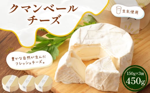 クマンベール 150g×3個 合計450g チーズ カマンベールチーズ カマンベール 白カビチーズ トッピング おつまみ 乳製品 冷蔵
