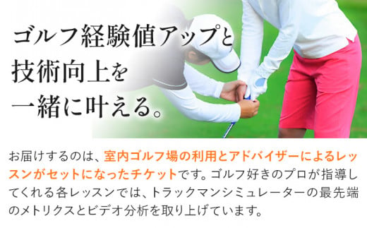 千葉県流山市のふるさと納税 室内ゴルフ レッスン 利用チケット 1時間分 NERD株式会社 《30日以内に出荷予定(土日祝除く)》千葉県 流山市 送料無料 インドア ゴルフ シミュレーションゴルフ 利用券 体験チケット データ分析 初心者 上級者