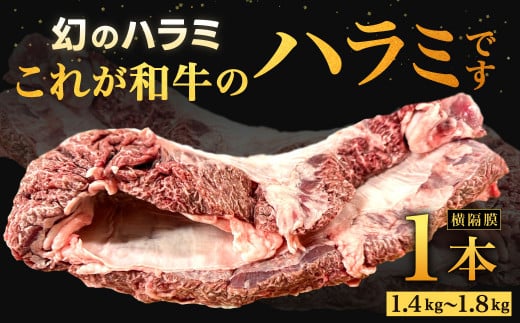 幻のハラミ これが和牛のハラミ（横隔膜）です 【2025年6月上旬～下旬発送予定】 黒毛和牛 和牛 ハラミ 上ハラミ 肉 お肉 高級 サシ 焼肉 BBQ 希少 新鮮 国産 九州産 冷蔵 1357849 - 福岡県北九州市