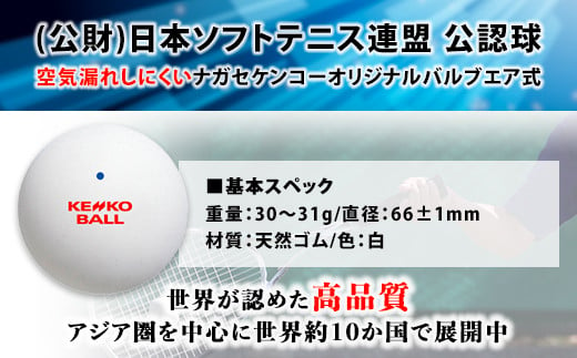 ケンコーソフトテニスボール・ホワイト 公認球 5ダース／ふるさと納税 テニス ソフトテニス ボール KENKOナガセケンコー 千葉県 長南町  CNG002 - 千葉県長南町｜ふるさとチョイス - ふるさと納税サイト