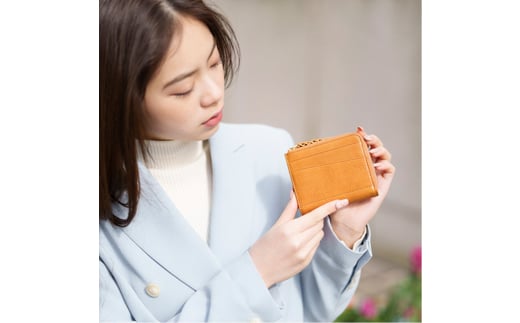 【豊岡財布】anti-mode style OLIVE Compact Wallet（AW700）タン 917566 - 兵庫県豊岡市