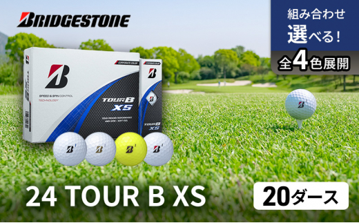 ゴルフ 24 TOUR BXS　20ダース ゴルフボール ボール ブリヂストン ダース セット 【ホワイト(WH）イエロー（YE）各10ダース】 [№5689-7552]0810